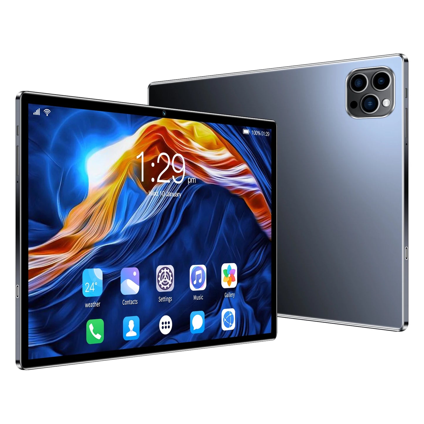BDF P37 nouveau 10.1 pouces Android tablette Google Play Octa Core double caméras double SIM 3G appel téléphonique Wifi tablettes 4GB RAM 64GB ROM - ABORDABLE CREAATION