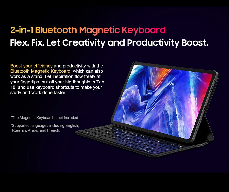 Blackview-Tablette Tab 18 12 pouces, 12 Go + 256 Go, 16MP, 2.4K, écran FHD +, batterie 8800mAh, Widevine L1, MTK Helio G99, 33W - ABORDABLE CREAATION
