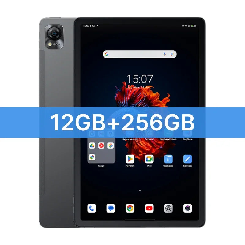 Blackview-Tablette MEGA 1, 11.5 ", 2.4K, 120Hz, Affichage 8 Go, 256 Go, Appareil photo 50MP + 13MP, 8800mAh, 33W, Pad de charge rapide P, Première mondiale