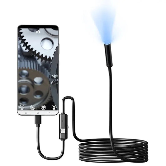 Caméra Endoscope TYPE-C IP67 Étanche 6 gible Réglable USB Android Flexible Inspection Borescope Caméras pour Téléphone PC 7.0MM - ABORDABLE CREAATION