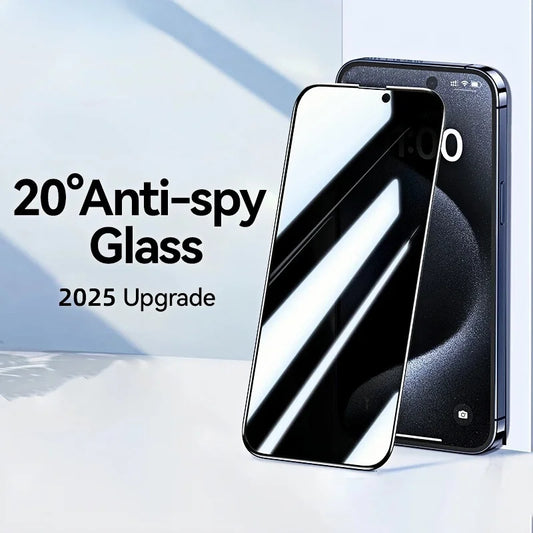 1 pièces protecteur d'écran Anti-espion pour iPhone 16 15 14 13 12 protecteur d'écran à couverture complète pour 16ProMax 15ProMax 14Pro verre de confidentialité - ABORDABLE CREAATION