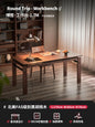 Black walnut desk household suspended workbench study double office - ABORDABLE CREAATION