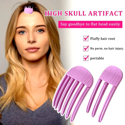4/2/1pcs New Heatless Hair Care Roots Natural Fluffy Hair Clip No Heat Hair Curler Styling DIY Hair Styling Fluffiness Tool - ABORDABLE CREAATION